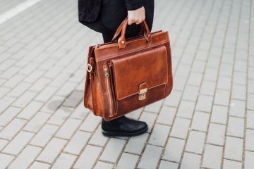 Pánska kožená pracovná taška