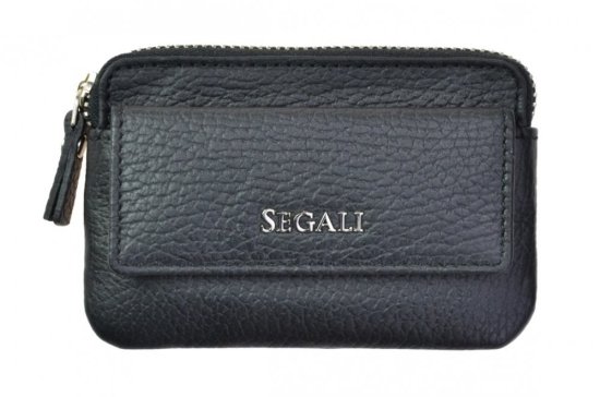 Kožená klíčenka SG-27483 A černá