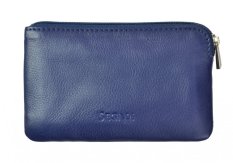 Kožená klíčenka SG-27289 tmavě modrá