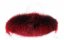 Kožešinový lem na kapuci - límec mývalovec červený snowtop M 14/7 (70 cm)