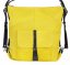 Dámska kožená kabelka - batôžtek Ela žltá + čierna
