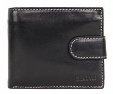 Pánska kožená peňaženka SG-22016 čierna
