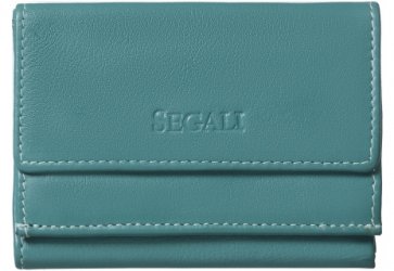 Dámská malá kožená peněženka SG-21756 emerald