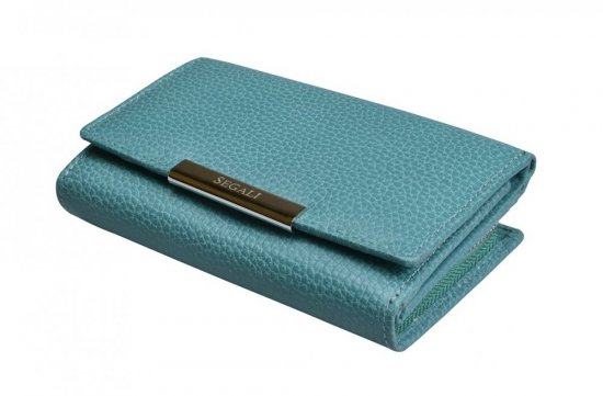 Dámska kožená peňaženka SG-27074 zelená