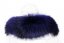 Fur trim on the hood - plum blue raccoon collar M 29 (65 cm) 1