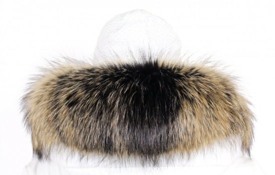 Kožušinový lem na kapucňu - golier medvedíkovec snoutop M 35/28 (70 cm)