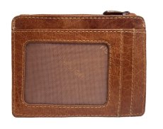 Pánská kožená peněženka B-2731CC RFID koňak - zadní strana 