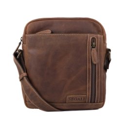 Pánská kožená taška přes rameno 23322 hnědá Pánská kožená taška přes rameno 23322 hnědá