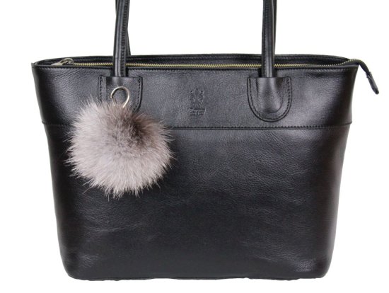 Kožešinový přívěsek ke kabelce liška bluefrost velký