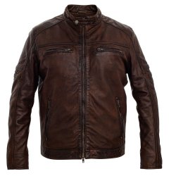Pánská kožená bunda MOTI - 2 hnědá Pánská kožená bunda MOTI - 2 hnědá