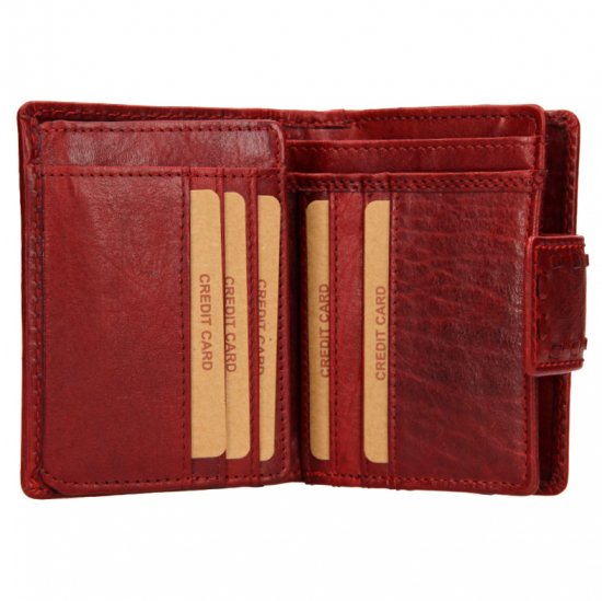 Dámská kožená peněženka 22094/T červená 2