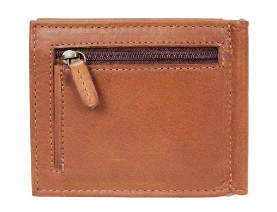 Kožená dolarovka 21999/V hnědá - zadní strana