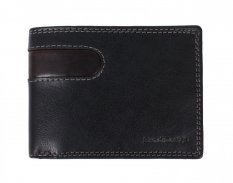 Pánska kožená peňaženka D-2614 RFID čierna