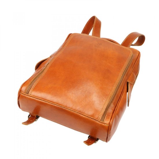 Kožený batoh Filip camel 5