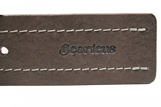 Pánský kožený opasek Scorteus 19066 hnědý