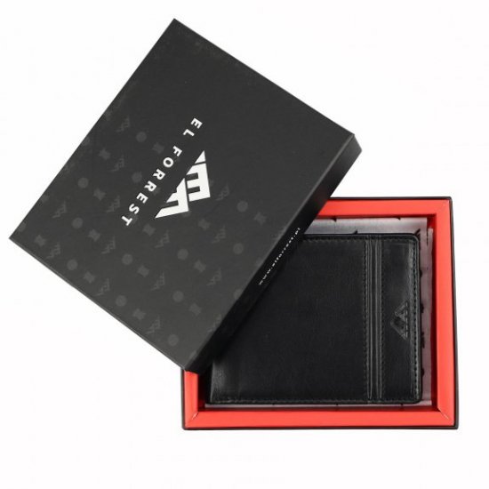 Pánska kožená peňaženka El Forrest 2899-60 RFID čierna