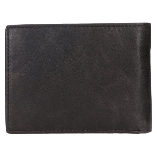 Pánská kožená peněženka 212519 černá - zadní strana Pánská kožená peněženka 212519 černá - zadní strana