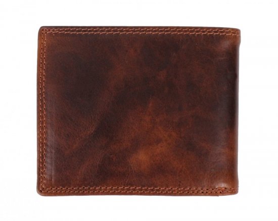 Pánska kožená peňaženka 2104W Dragon hnedá 2