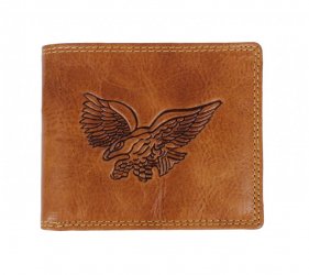 Pánská kožená peněženka 2104W Eagle koňak