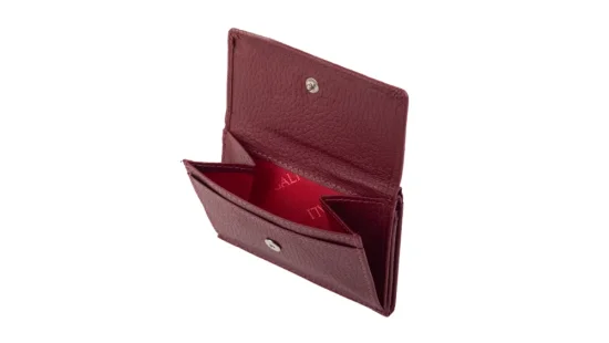 Dámska kožená peňaženka SG-21756 bordo - mincovník na cvok
