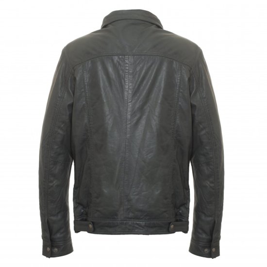 Pánská kožená bunda 8051 Leny grey 2