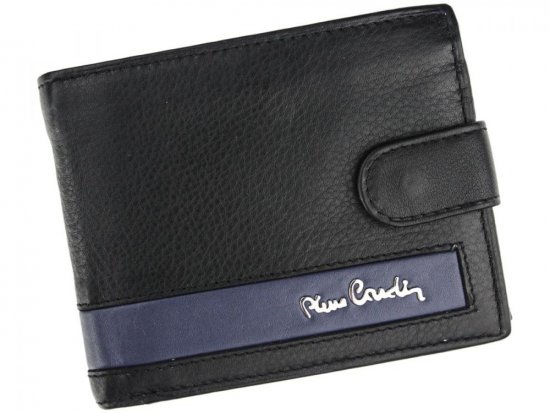 Pánská kožená peněženka Pierre Cardin CB TILAK26 2324A černá + modrá