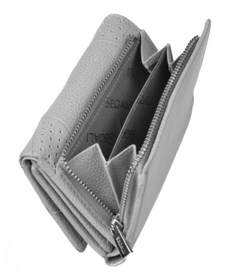 Dámská kožená peněženka 210035 šedá