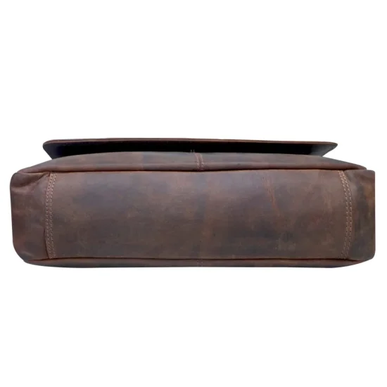 Kožená taška přes rameno UNI Falco hnědá