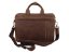 Pánská kožená business taška 27432 hnědá - odnímatelný ramenní popruh