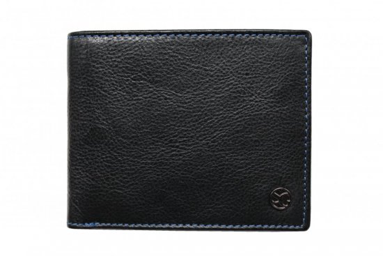 Pánská kožená peněženka 2907114026 černo modrá 1