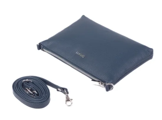 Dámská kožená taška přes rameno SG-A26B tmavě modrá 5