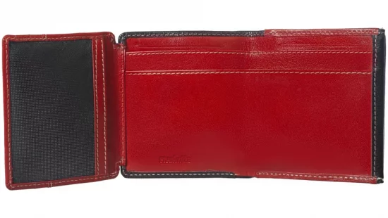 Kožená peňaženka SG-2150719 čierno červená (malá) 2