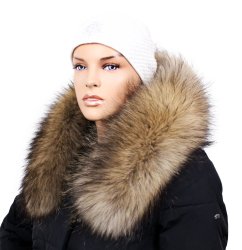 Kožušinový lem na kapucňu - golier medvedíkovec LM 10/28 (80 cm)