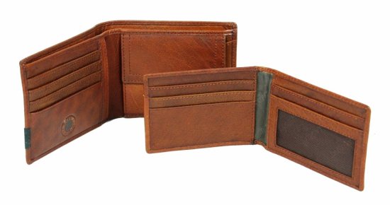 Pánská kožená peněženka 2BX003Z hnědá cognac 5