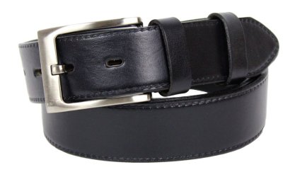 Pánský kožený opasek 35-020-9 černý Pánský kožený opasek 35-020-9 černý