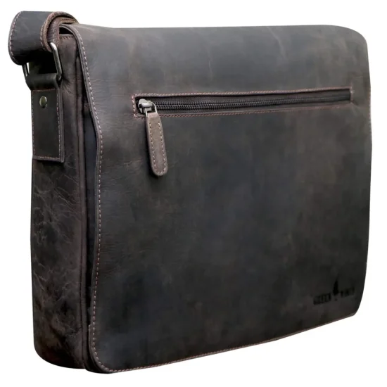 Kožená taška přes rameno UNI DINGO hnědá