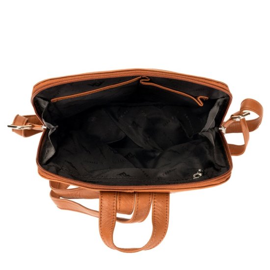 Kožený batoh El Forrest Colin hnědý - vnitřní vybavení 2