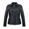 Dámska kožená bunda Emma Long čierna - veľkosť: L