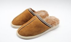 UNISEX Kožešinové pantofle Salvador koňak