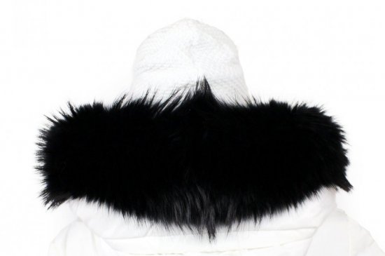 Fur trim on the hood - black raccoon collar M 58/10 (65 cm) 1