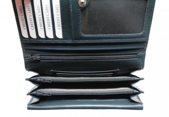 Dámska kožená peňaženka SG 261336 A modrá 3