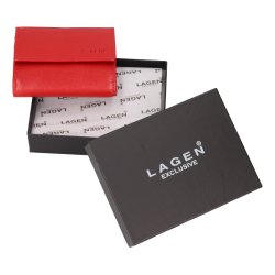 Kožená peněženka E-21055 (malá peněženka) červená Kožená peněženka E-21055 (malá peněženka) červená