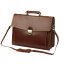 Kožená aktovka Pepe hnědá II - odnímatelný ramenní popruh