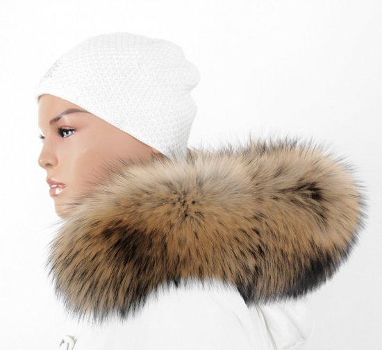 Exkluzívny kožušinový lem na kapucňu - golier medvedíkovec  MX-02 (70 cm) 1