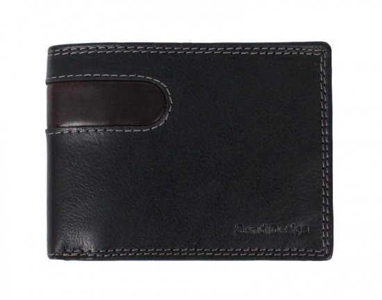 Pánská kožená peněženka D-2614 RFID černá