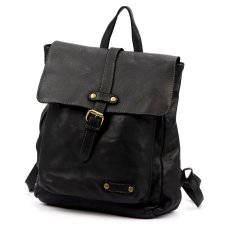 Kožený batoh UNISEX Elien černý 2 Kožený batoh UNISEX Elien černý 2
