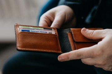 Pánska kožená peňaženka na mince