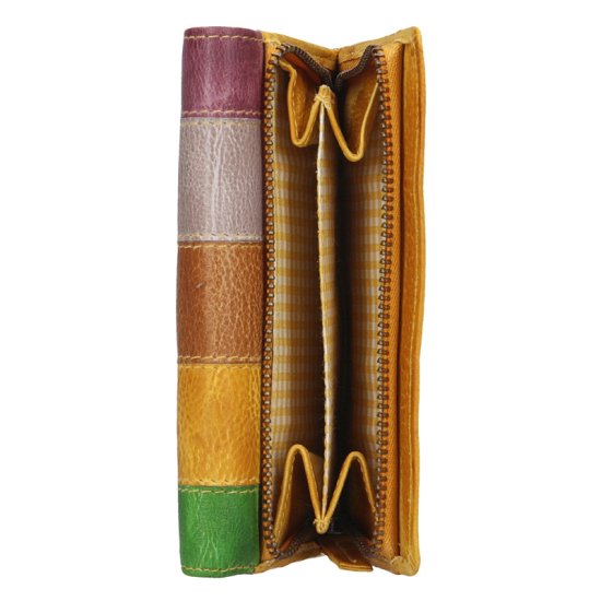 Dámská kožená peněženka LG-211/D Yellow MULTI 1