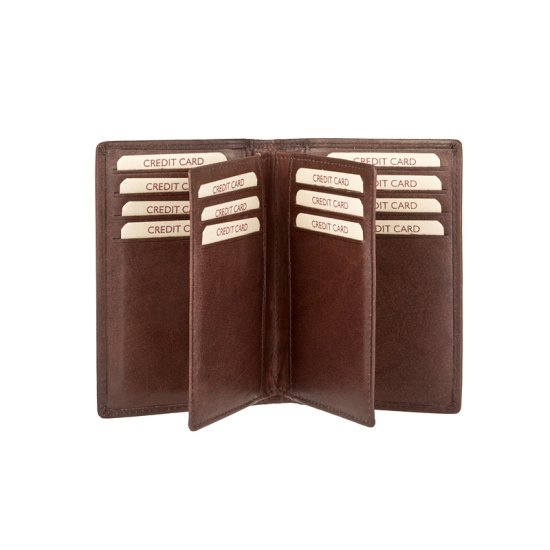 Kožená dokladovka V-260 hnědá - vnitřní uspořádání Kožená dokladovka V-260 hnědá - vnitřní uspořádání