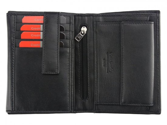Pánská kožená peněženka Pierre Cardin CB TILAK26 2330 RFID černá + modrá 1